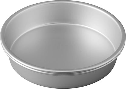 Aluminum round Cake Pan Set, Made without PFAS, 9 X 2 in | Natural Anodized Aluminum Bakeware, Even Heating & Rust-Resistant, Dishwasher Safe, Perfect for Tiered & Layered Cakes4