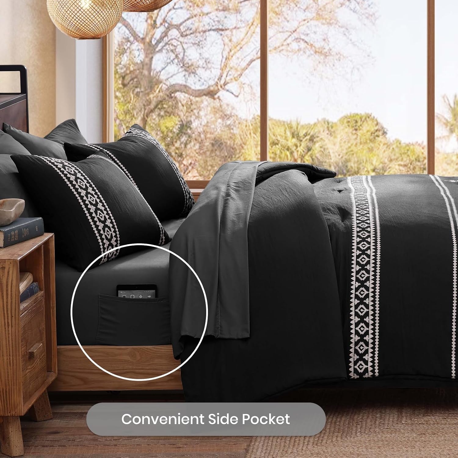 embroidery-queen-comforter-set-7-pieces-black-bed-in-a-bag