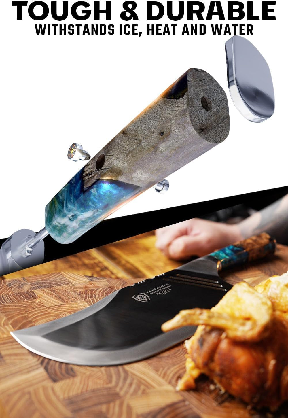 massive-cleaver-knife-9-inch-the-ravager-valhalla-series-7cr17mov-hc-steel-kitchen-knife-celestial-resin-wood-handle-razor-sharp-meat-cutting-knife-w-leather-sheath