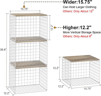Widened and Heightened Large Capacity Closet Organizers and Storage Shelf2