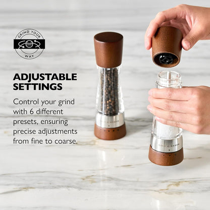 Cole & Mason Derwent Grinder, 7.5" Pepper Mill, Forest Wood5