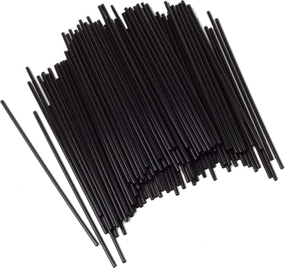 5 Inch Coffee Stirrer Straws-Set of 150, Pack of 1, Black1