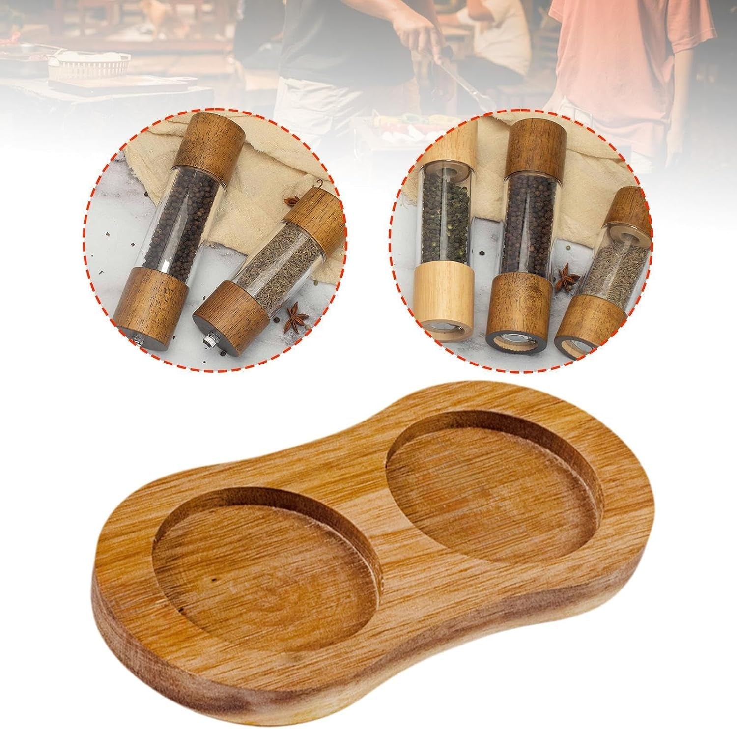 and-pepper-mill-wooden-tray-2-05-inch-inner-diameter-2-slots-seasoning-mill-tool-spice-holder-for-hotel