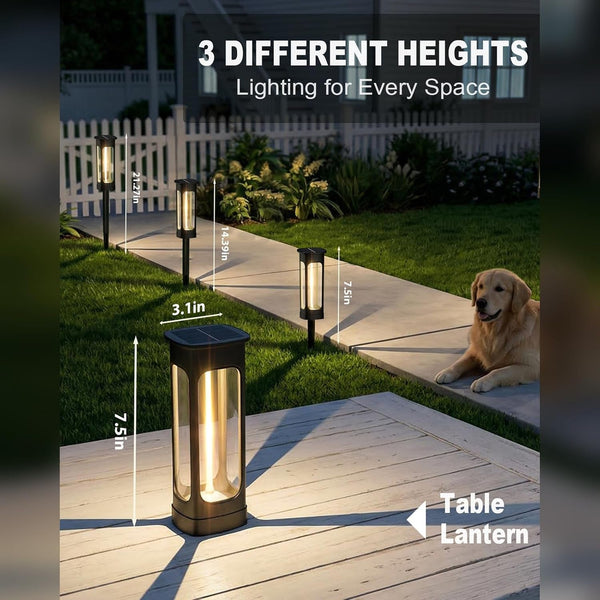 Solar Pathway Lights Outdoor, Bright LED Garden Lights Warm White3
