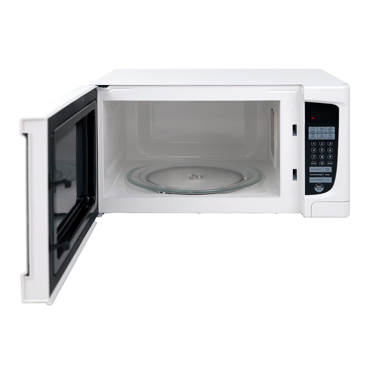 mo1450tw-microwave-oven-1000-watts-compact-with-9-pre-set-cooking-settings-speed-defrost-electronic-control-panel-and-glass-turntable-1-4-cu-ft-white