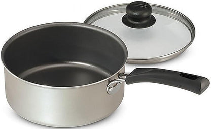 9 Piece Nonstick Cookware Set with Glass Lids, Pots and Pans Including Sauce, Dutch Oven and Sauté, Champagne Kitchen Collection3
