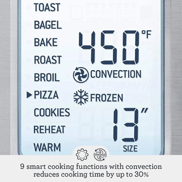 Breville BOV800XL Smart Oven, Brushed Stainless Steel | Bake, Toast, Broil and More with This Versatile Countertop Oven | Convection Setting Reduces Cooking Time by up to 30%5