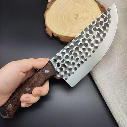 Meat Cleaver, Forged Knife Chinese Butcher Meat Cleaver Boning Slicing Chef Knife Barbecue Kitchen Tools4