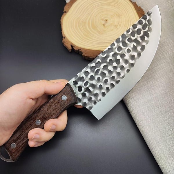 Meat Cleaver, Forged Knife Chinese Butcher Meat Cleaver Boning Slicing Chef Knife Barbecue Kitchen Tools4