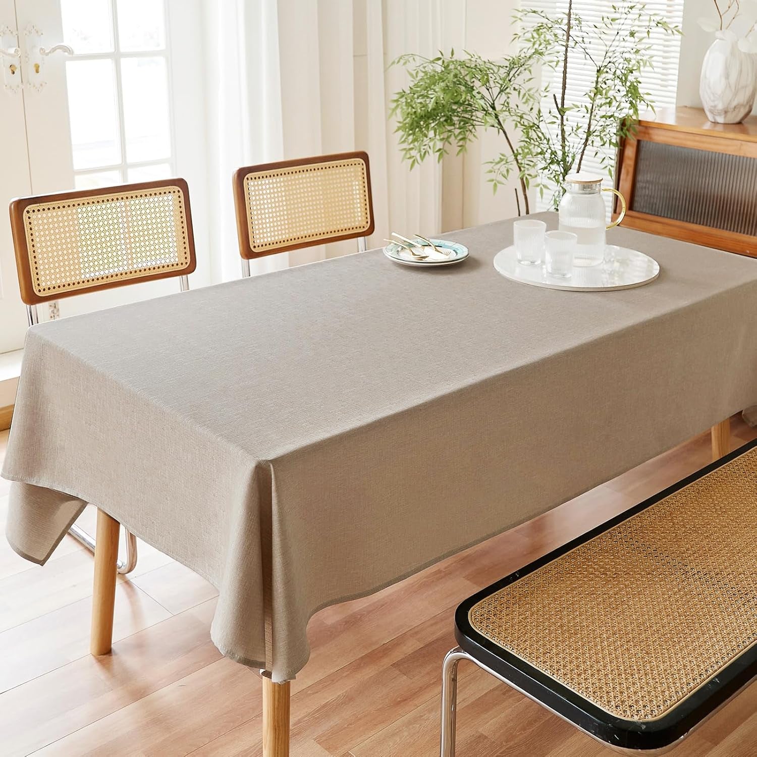 textured-table-cloth-rectangle-52x70-inch-for-home-kitchen-decor
