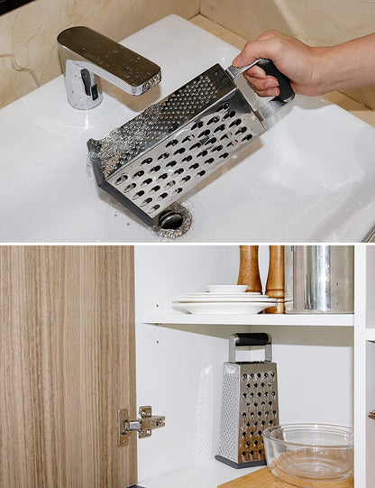 Cheese Grater, 4-Sided Box Grater for Cheese, Vegetable & Fruit7