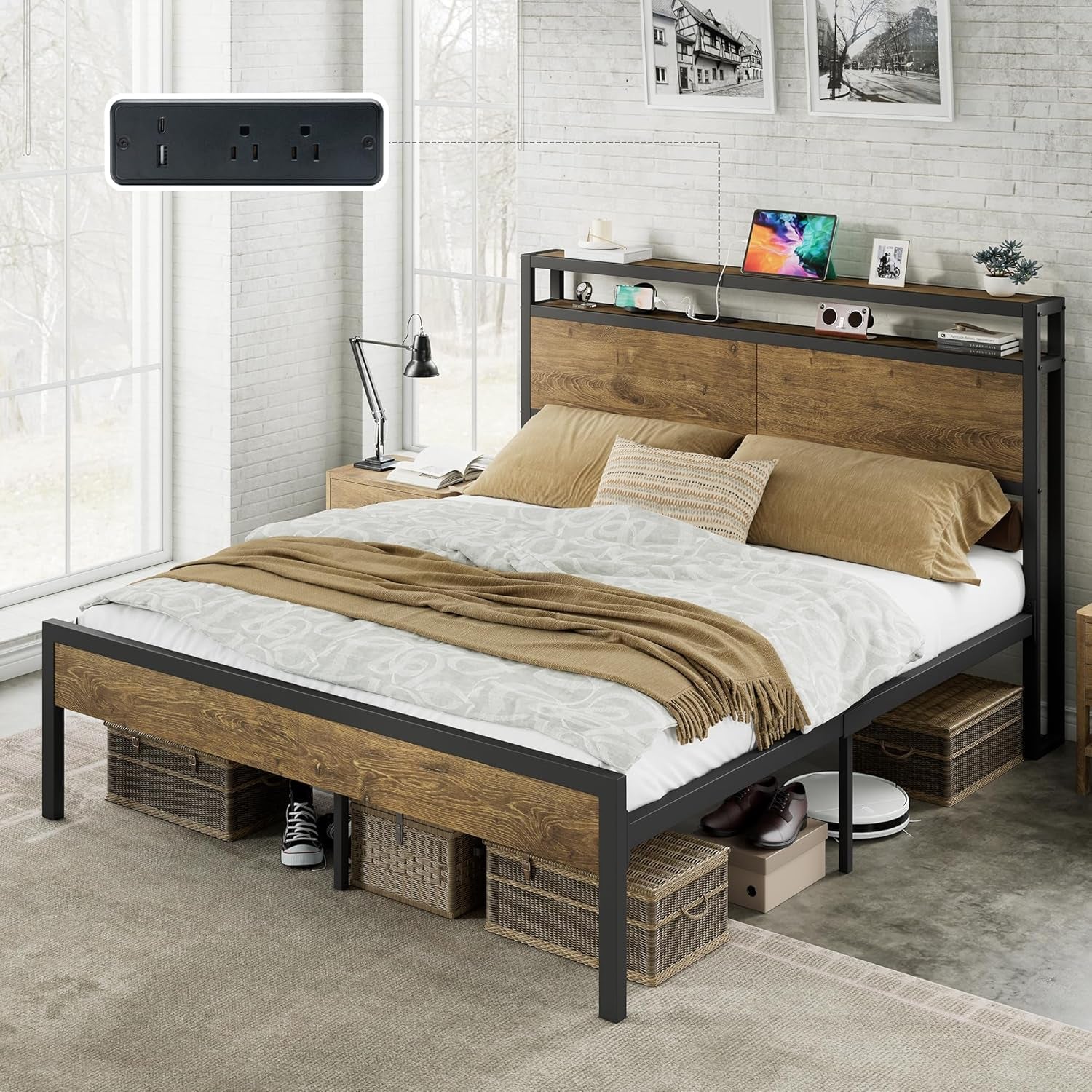 queen-size-platform-bed-frame-with-charging-station