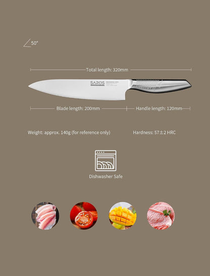 8 Inch Japanese Kitchen Knife – Professional Gyuto Chef Knife (Gift Box)6
