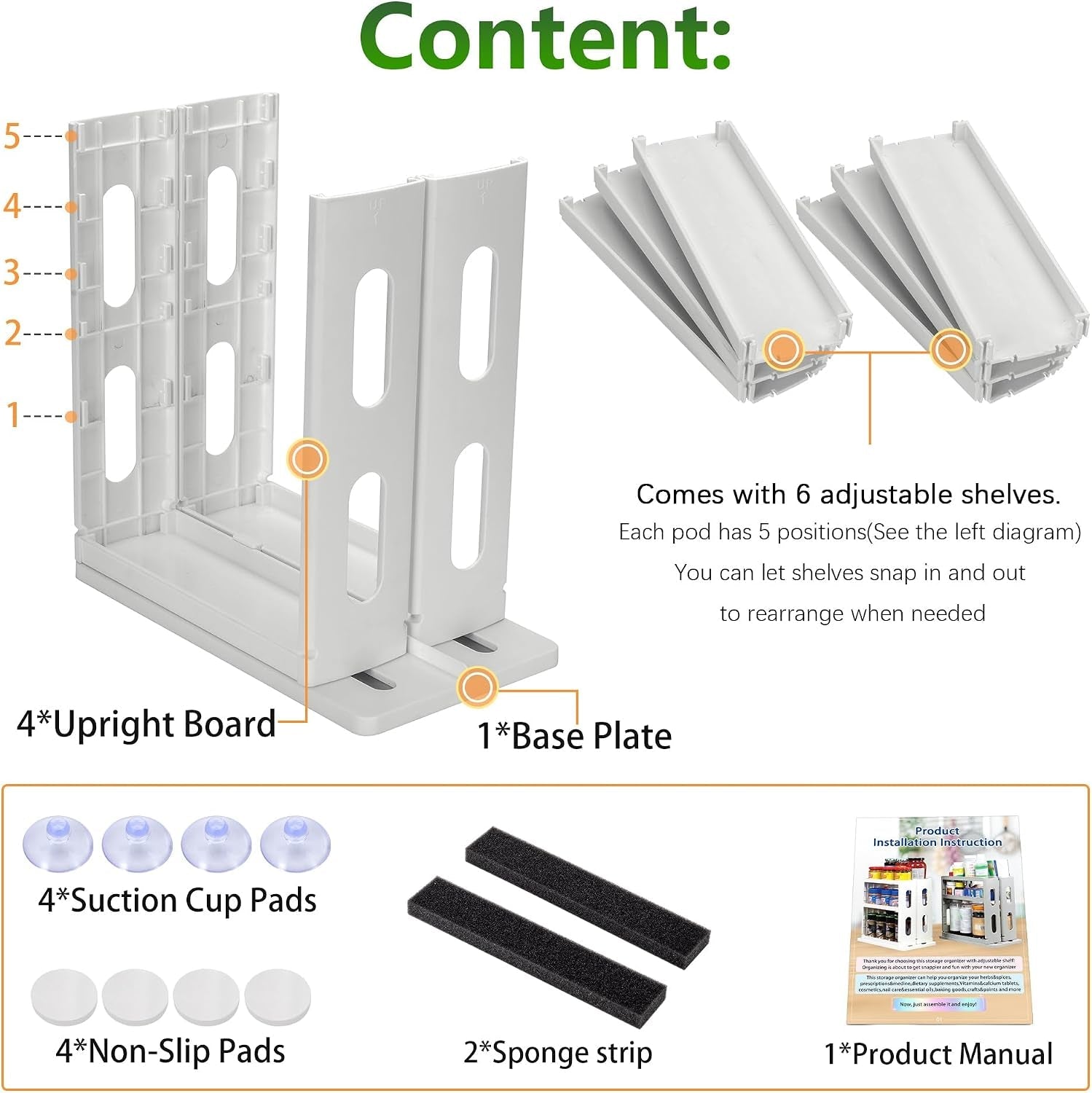 3-tier-pull-out-spice-rack-organizer-for-cabinet-height-adjustable-rotating-seasoning-holder-tool-free-snap-in-sliding-spice-shelf-for-kitchen-pantry-cupboard-countertop-10-4-d-x-5-8-w-x-10-8-h