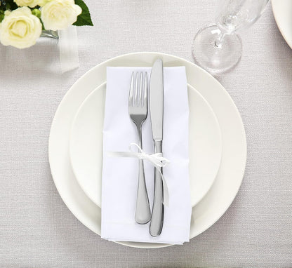 Bulk Pack-288 Hotel Cloth Napkins, 18"X18", Wrinkle Resistant, White5