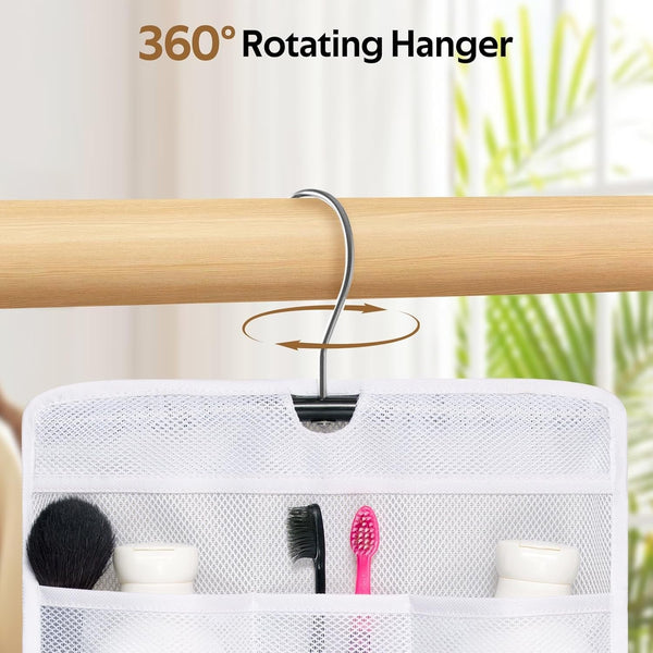 Shower Caddy Organizer 5 Pockets Roll up Hanging Bathroom Accessories Storage for Camper, RV, Gym, Cruise, Cabin, College Dorm Shower, Small4