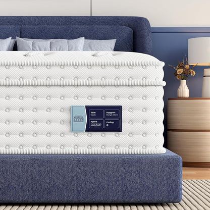 14 Inch Firm Queen Hybrid Mattress in a Box, 365-Night Trial1