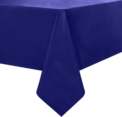100% Waterproof PVC Tablecloth, Rectangle Oil Spill Proof Stain Resistant Vinyl Table Cloth, Wipe Clean Plastic Table Covers for Kitchen/Dining/Parties - 60 X 120 Inch, Royal Blue1