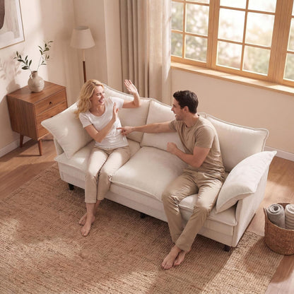 69” Small Sofa, Cloud 3-Seat Love Seat, Small Couch for Living Room3