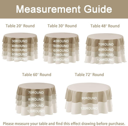 Waterproof Checkered round Tablecloth 60 Inch, Black and White2