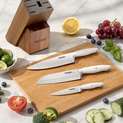 14-Piece Knife Set – German High Carbon Stainless Steel, White7