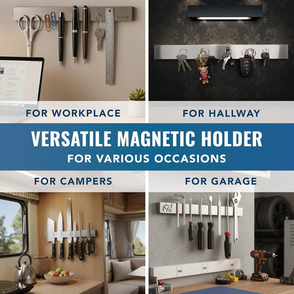 Magnetic Knife Holder for Wall & Fridge, 16" Knife Magnetic Strip7