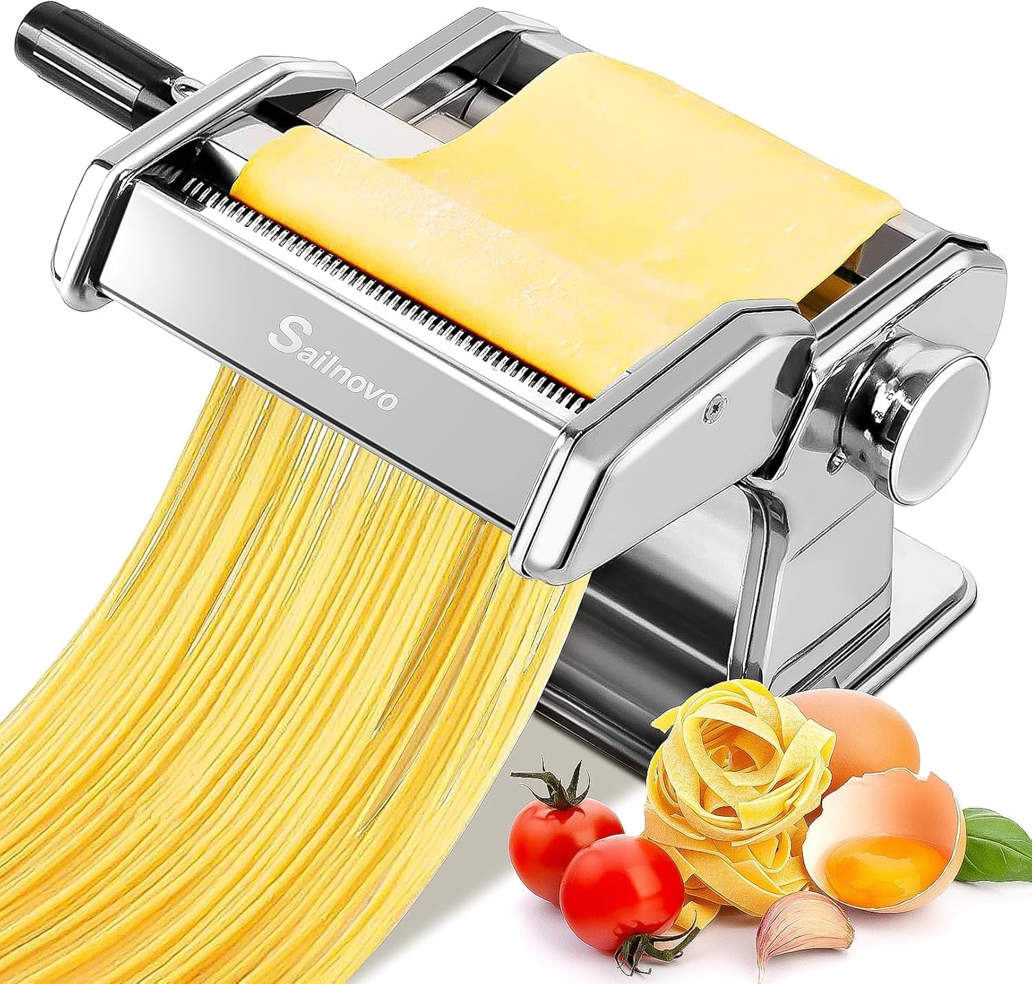 3-in-1-pasta-maker-with-9-setting-pasta-roller-cutters-silver-9-thickness-2-width-settings-stainless-steel-body-rust-resistant-easy-clean-for-spaghetti-fettuccine-lasagna-and-more