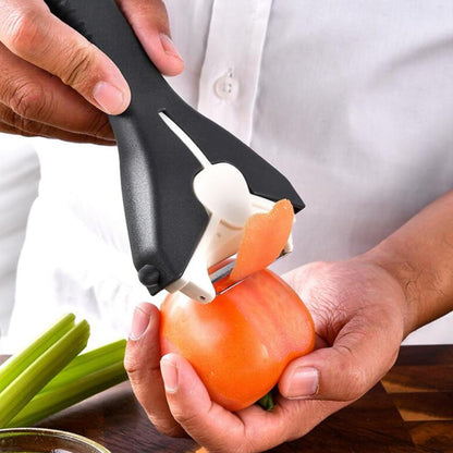 Multifunctional Kitchen Peeler Slicer Grater for Vegetables and Fruits Ergonomic Handheld Cooking Tool with Precision Blades for Carrots Potatoes Cheese and More8