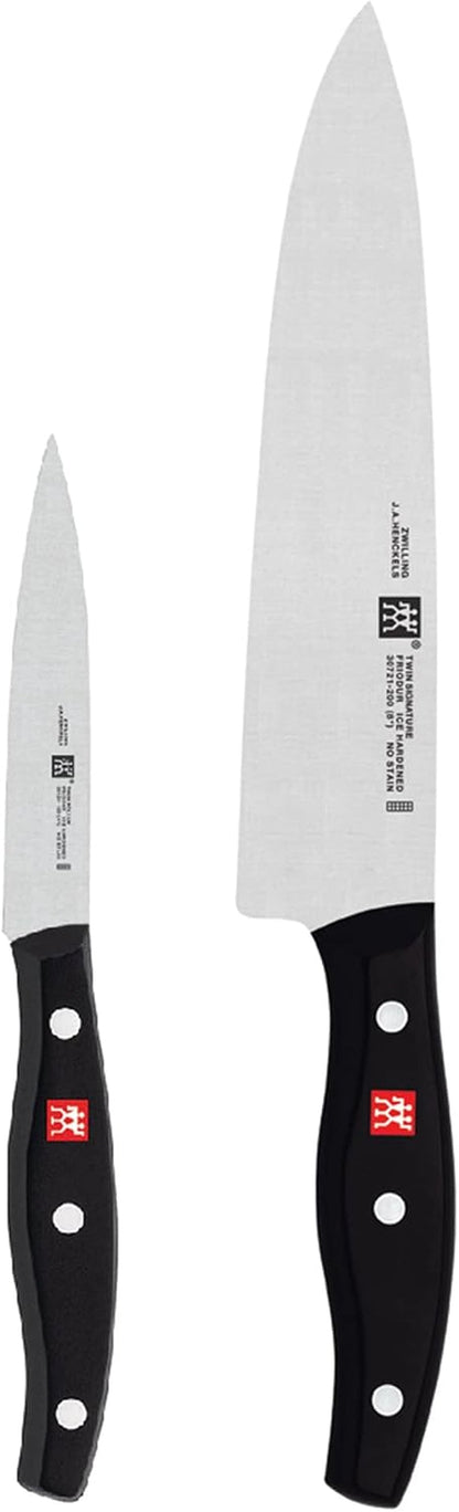 Twin Signature 2-Piece Razor-Sharp German Knife Set, Made in Company-Owned German Factory with Special Formula Steel Perfected for Almost 300 Years, Dishwasher Safe1