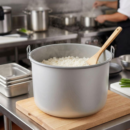 '-50 Cups Aluminum Teflon Coated Rice Warmer Inner Pot- Keep Warm Makes Soups Stews Grains Hot Cereals Removable Nonstick Pot for Commercial Rice Cooker and Warmer2