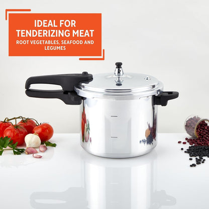 7 Quart Stovetop Aluminum Presure Cooker with Safety Valves for Risk-Free Opening8