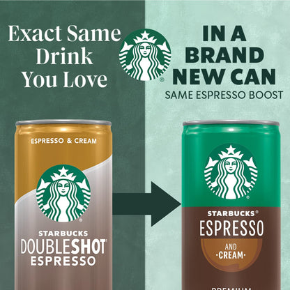 Starbucks Espresso & Cream, 6.5 Fl Oz Cans (Pack of 12)4