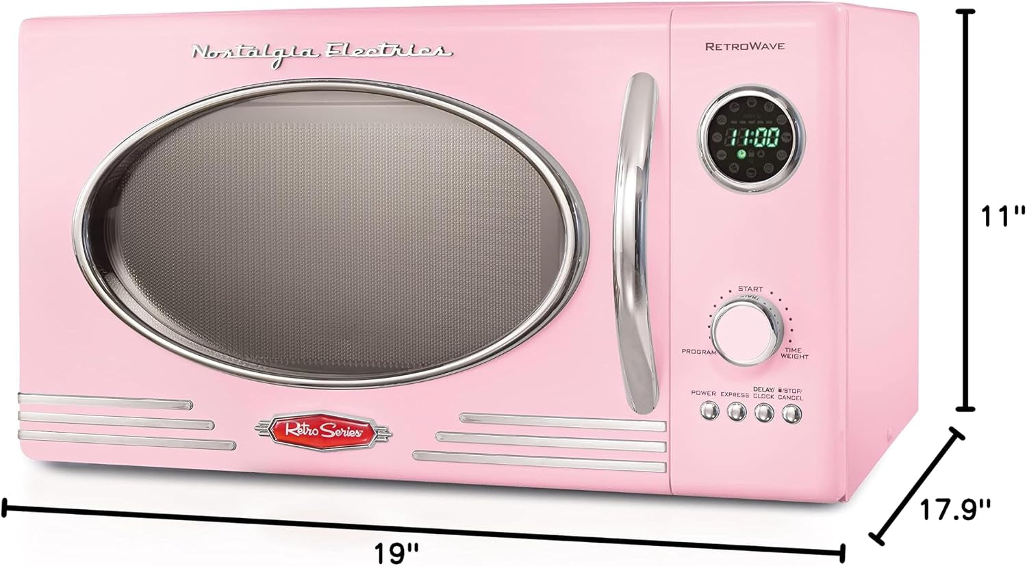 retro-countertop-microwave-oven-large-800-watt-0-9-cu-ft-12-pre-programmed-cooking-settings-digital-clock-kitchen-appliances-pink-retro-wide-2-slice-toaster-vintage-design