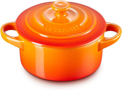 Le Creuset Stoneware Mini round Cocotte, 8 Oz., Flame1