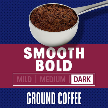 Ground Coffee, Smooth Bold Dark Roast, 26.7 Oz Canister | Strong & Full-Bodied Dark Roast Coffee, Smooth, Rich Aroma, Roasted in the USA since 1892, Certified Kosher3