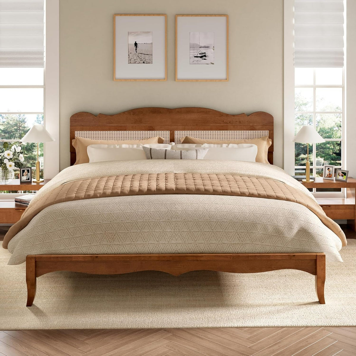 solid-wood-king-size-bed-frame-with-adjustable-headboard
