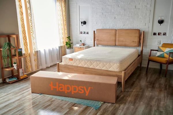 Organic King Mattress - 10 Inch Plush with Encased Coils - in Box for Pressure Relief & Comfortable Sleep - Naturally Cooling & Breathable Latex1