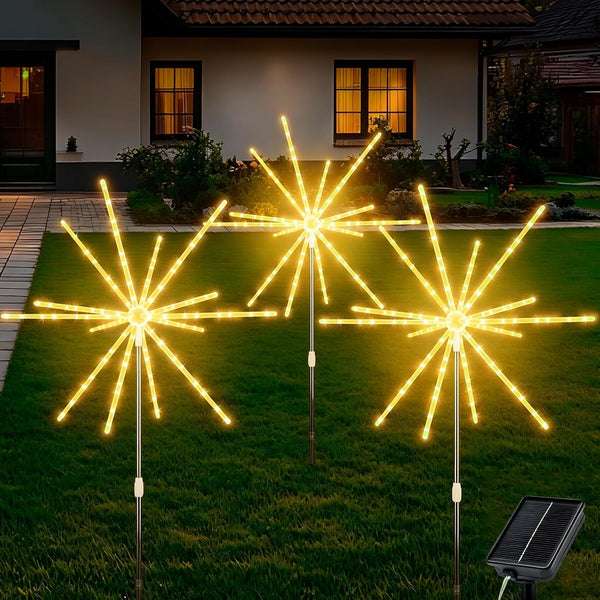 3 Pack Solar Firework Garden Lights Outdoor Waterproof1