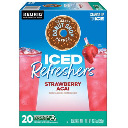 Iced Refreshers, Strawberry Açaí Flavor, Keurig Single Serve K-Cup Pods, 20 Count12