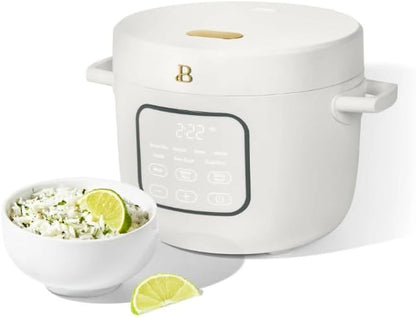 14-Cup Electric Rice and Grain Cooker by Drew Barrymore, Ceramic Nonstick Coating | Large Rice Cooker for Rice, Grains & Healthy Meals, White Icing7