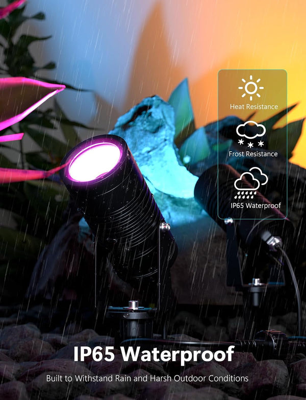 Smart Landscape Spotlights, 24V RGBCW App Control, No Adapter4
