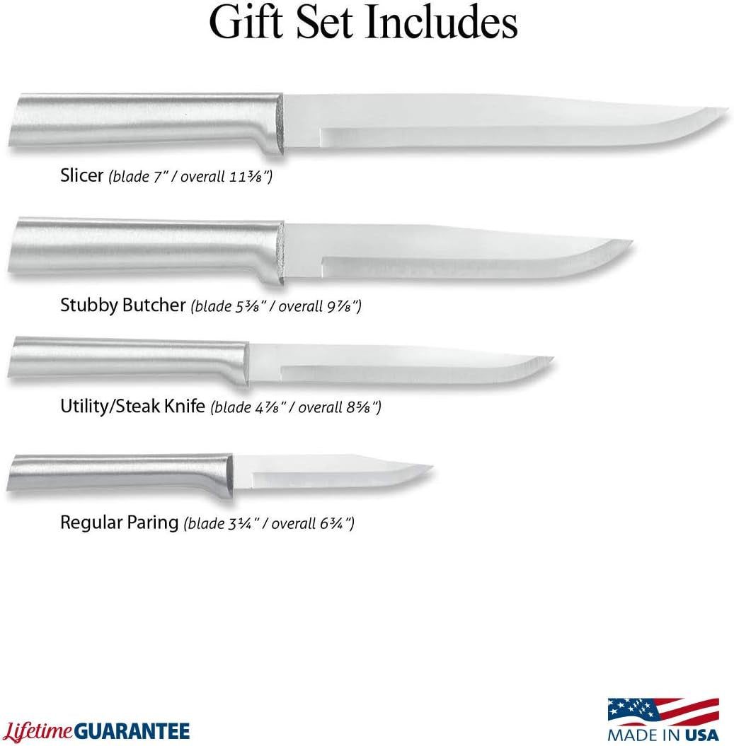 cutlery-wedding-register-gift-set-s04-silver-4-piece-knife-set-stainless-steel-blade-cast-aluminum-handle