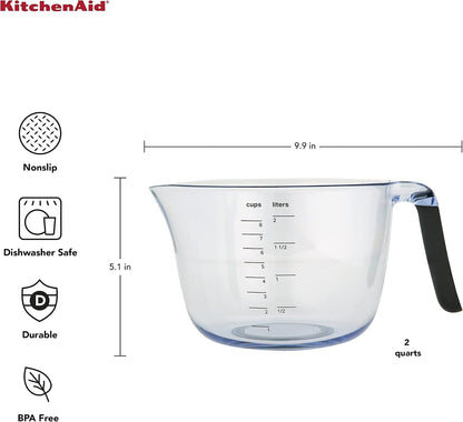 Kitchenaid Universal Plastic Batter Bowl, 8-Cup, Onyx Black2