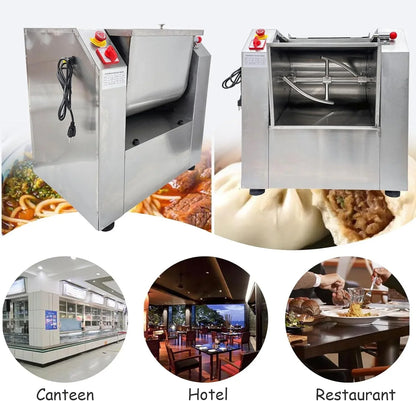 110V Commercial Dough Mixer Machine 25 KG Kneading Capacity Electric Food Mixer Flour Mixer 2200W/2.95HP for Dough Mixing Kneading3