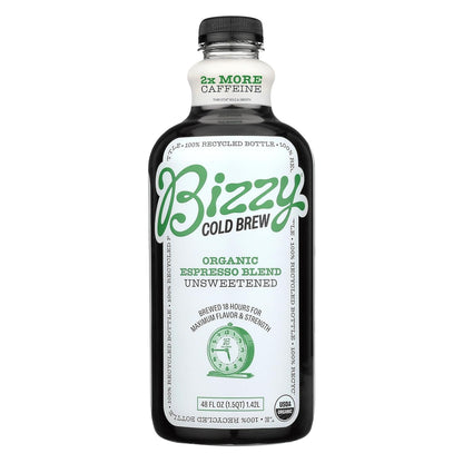 Cold Brew Coffee, Organic, Espresso Blend, Unsweetened - 48 Fl Oz | Ready to Drink Cold Brew, 273Mg Caffeine/12Oz Serving, 18-Hour Cold Brewed for Bold Flavor, 100% Arabica Coffee, 0G Sugar1