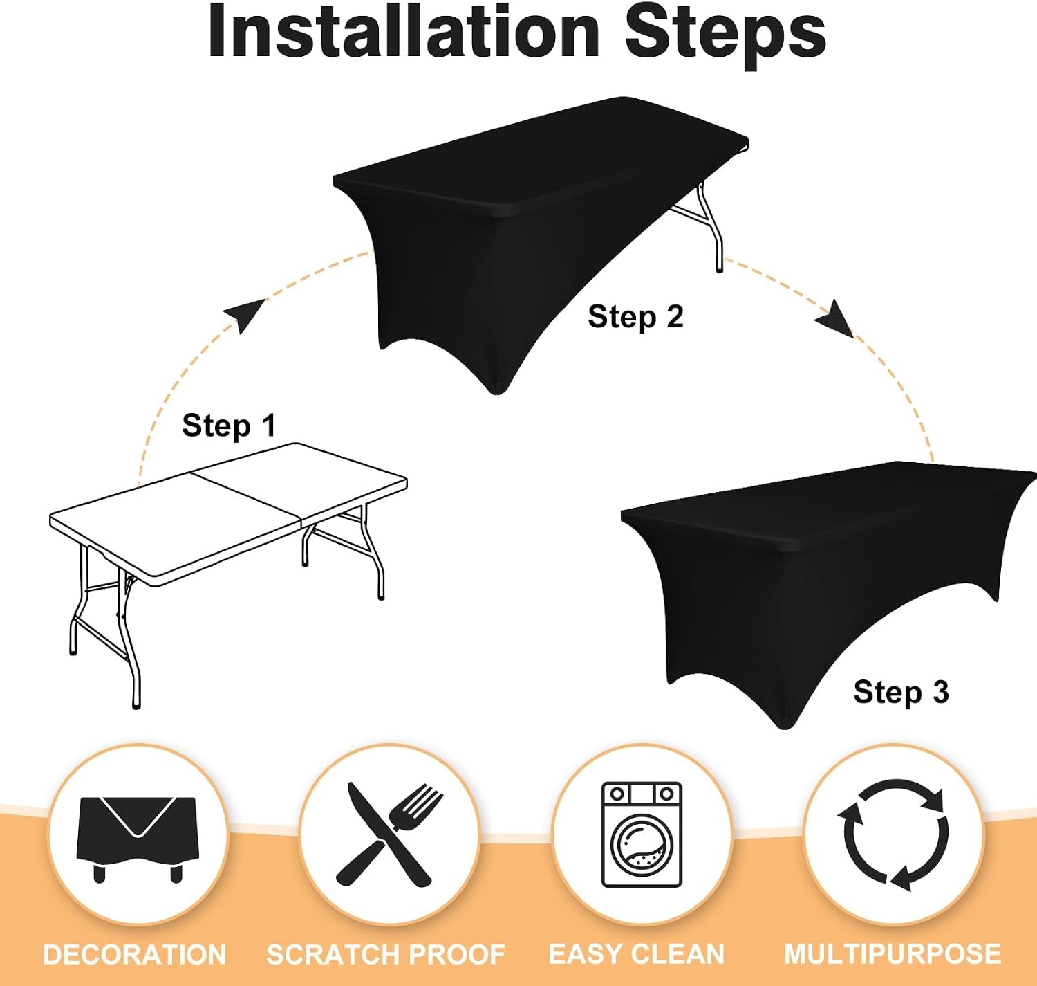 2-pack-4-feet-black-spandex-tablecloth-for-rectangular-tables-fitted-stretch-washable-wrinkle-resistant-perfect-for-event-wedding-party-banquet-cocktail-festival-and-table-protector