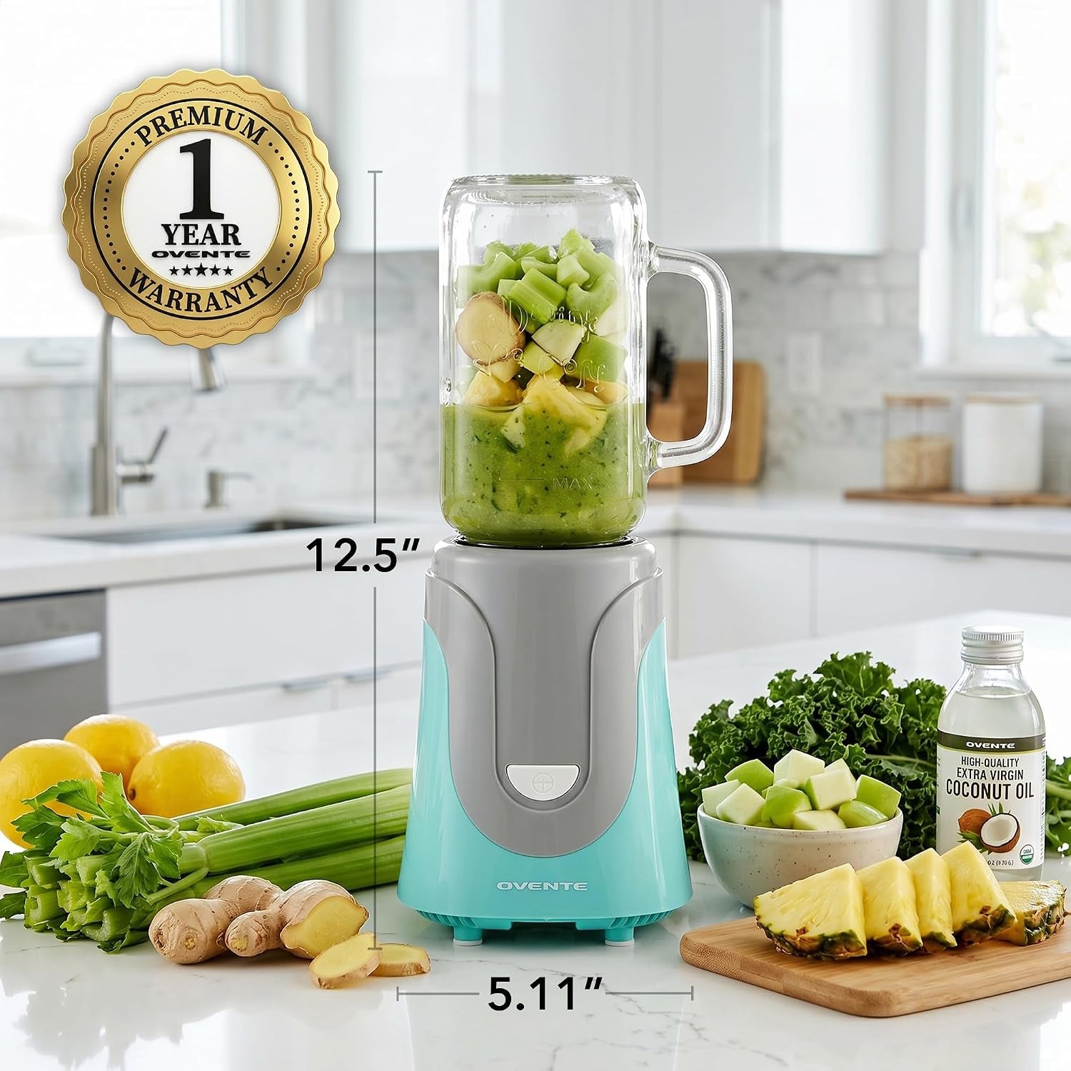 retro-personal-blender-18-oz-mason-jar-300w-turquoise-blh1002t-stainless-steel-blades-bpa-free-dishwasher-safe-jar-includes-reusable-straw-lid-ideal-for-baby-food-smoothies-more