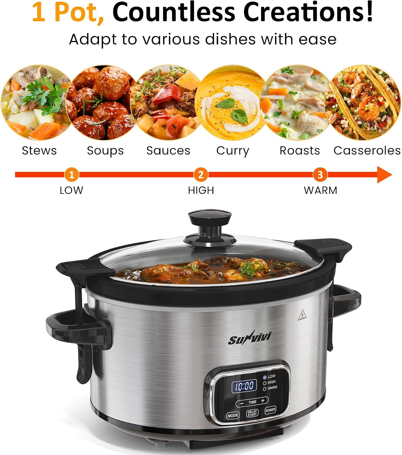 4qt-programmable-slow-cooker-with-locking-lid-removable-ceramic-pot-3-heating-settings-timer-dishwasher-safe-stainless-steel