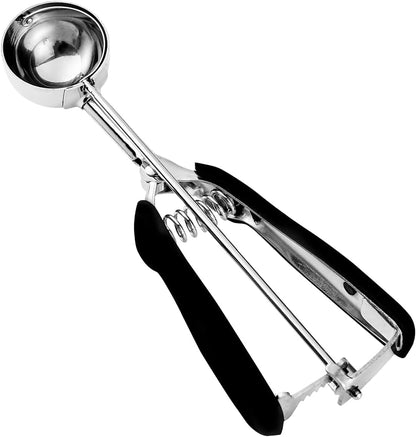 Cookie Scoop 2 Tablespoon, Size #40 Cookie Dough Scoop, 2 Tbsp/ 30 Ml/ 1 Oz Cookie Scoops for Baking, Spring-Loaded, 18/8 Stainless Steel, Comfortable Grip1
