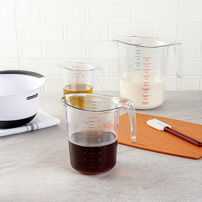 Plastic Measuring Cup - Chef 101 Measuring Jug with Dual Unit Markings, Dishwasher Safe - Clear Measuring Cup for Kitchen, Restaurants6